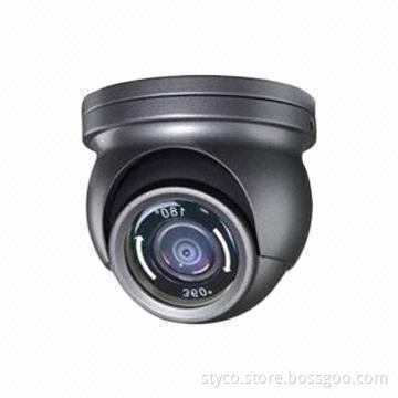 Panoramic Vandal-proof Mini Dome Camera, 1.75mm Super Wide Viewing Angle Lens, 600TVL, Good for Bus
